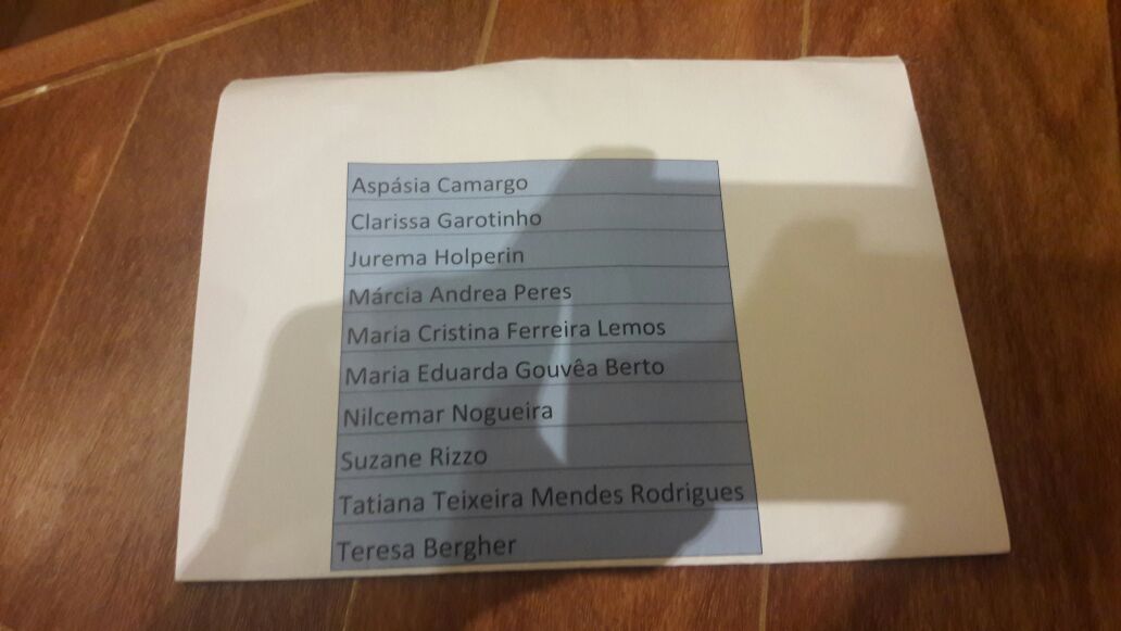 Lista de Homenageadas. Foto: Reprodução