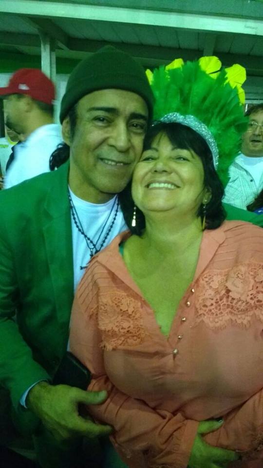 Elymar Santos e Lúcia Mello. Foto: Facebook