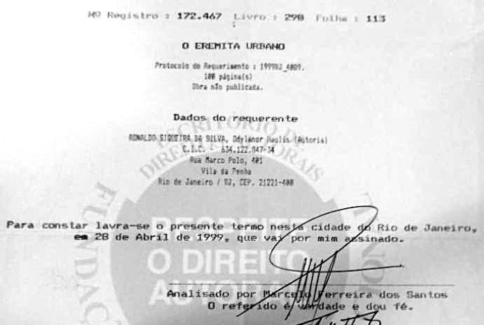 Registro do conto apresentado por Ronaldo. Foto: Divulgação