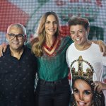 Presidente Jayder Soares, Ivete Sangalo e David Brazil. Foto: Irapuã Jeferson/Divulgação