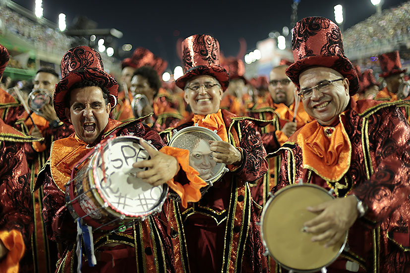 Áudio: ouça como tocou a bateria do Salgueiro no desfile oficial