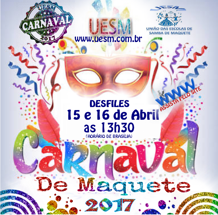 Neste final de semana acontecem os desfiles do Carnaval de Maquete