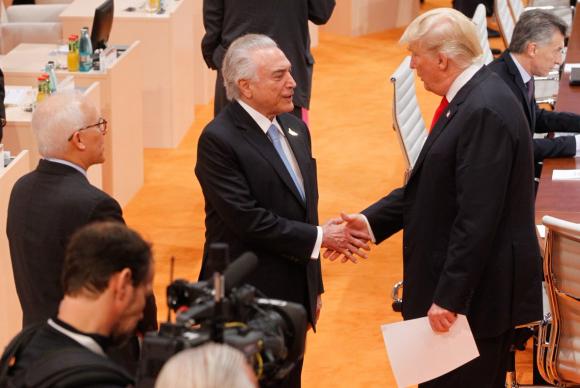 Temer diz que Donald Trump está gostando do seu governo e até ‘elogiou’ a economia