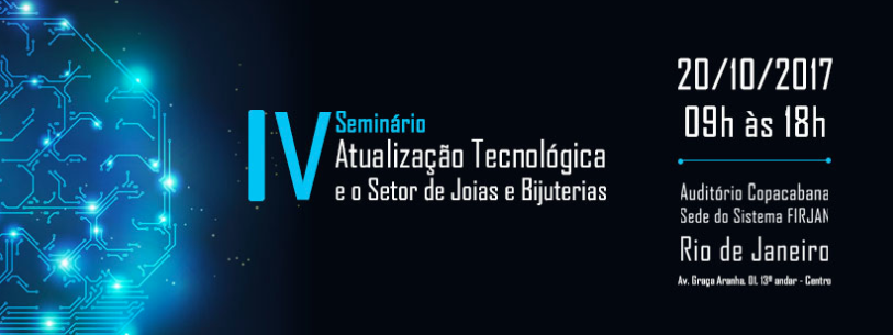 Rio recebe seminário sobre tecnologia no setor de joias e bijuterias