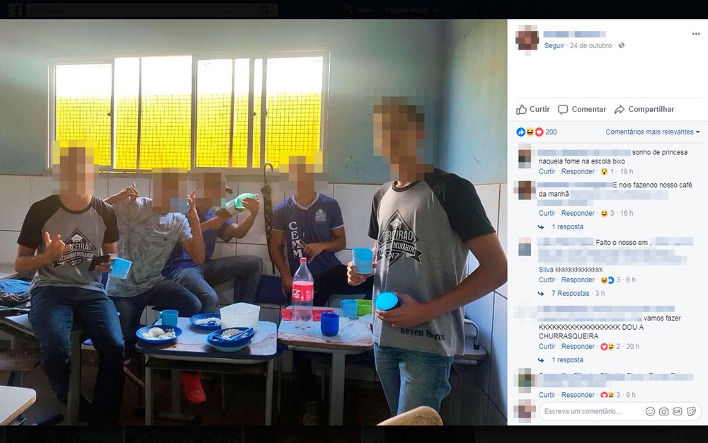 Alunos são suspensos após fazerem churrasco na escola e postarem fotos na internet