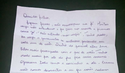 Da prisão, Rosinha Garotinho escreve carta aos filhos