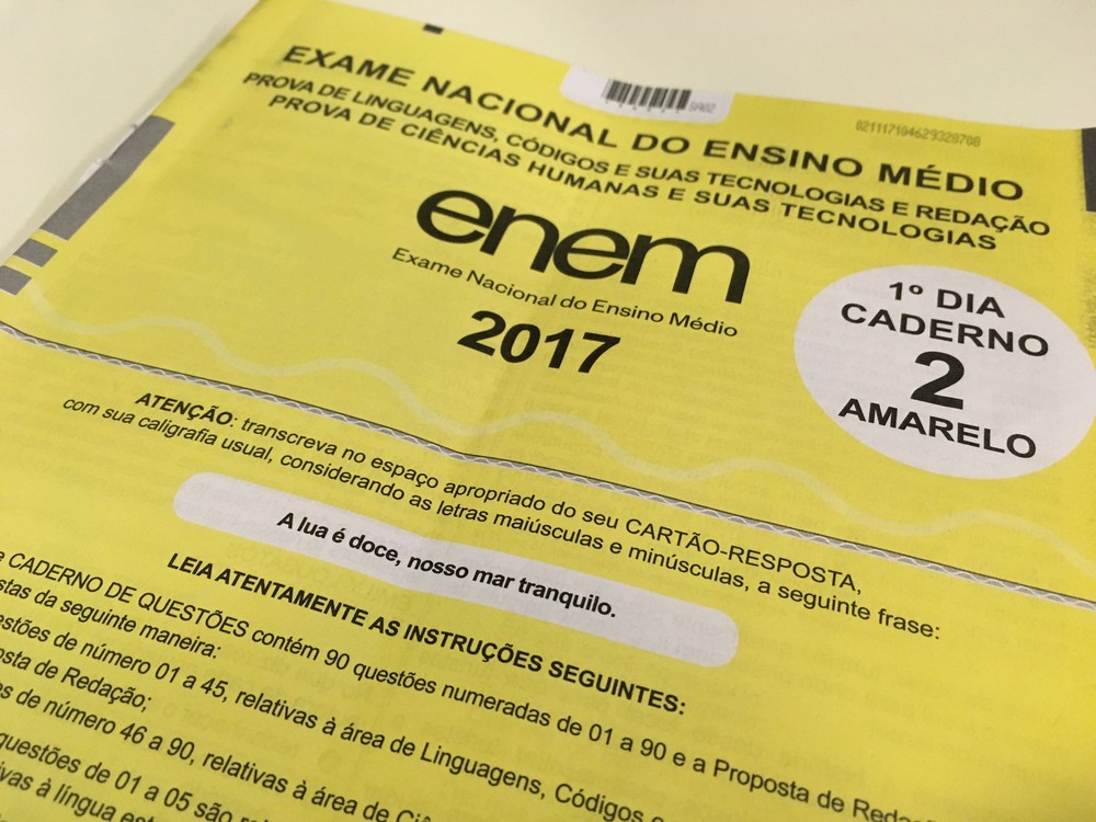 Gabarito oficial do Enem 2017 é divulgado