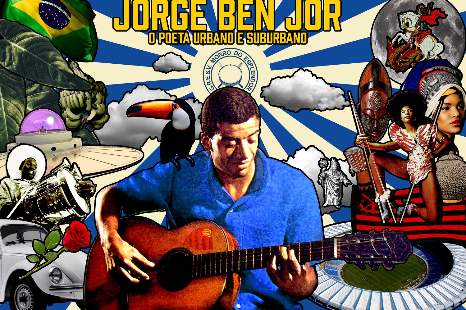 Morro do Esplendor homenageará Jorge Ben Jor no Carnaval Virtual 2018