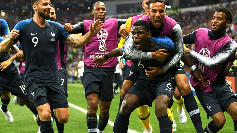 França goleia a Croácia e vence a Copa do Mundo 2018