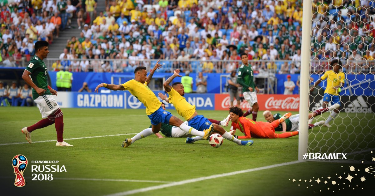 Copa 2018: com México agressivo, Brasil marca 2 gols e avança para quartas de final