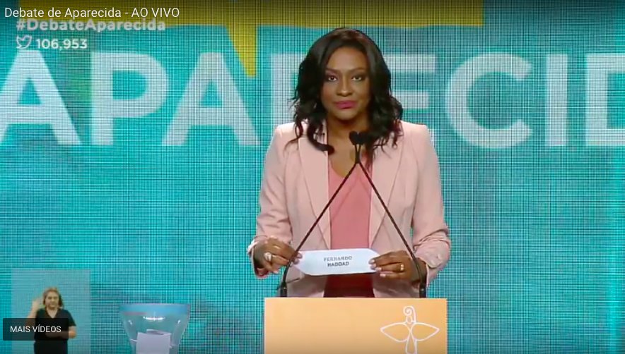 Joyce Ribeiro é a primeira mulher negra a mediar um debate presidencial no Brasil