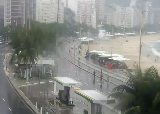 Ciclone muda o tempo no Rio de Janeiro; chuvas e ventos de até 50km/h