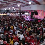 Festa marca retorno de Sidclei e Marcella como primeiro casal de mestre-sala e porta-bandeira do Salgueiro. Foto: Alex Nunes