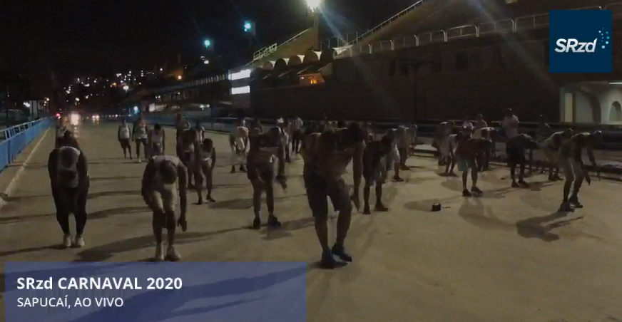 Vídeo: Ala coreografada da Grande Rio ensaia na Sapucaí