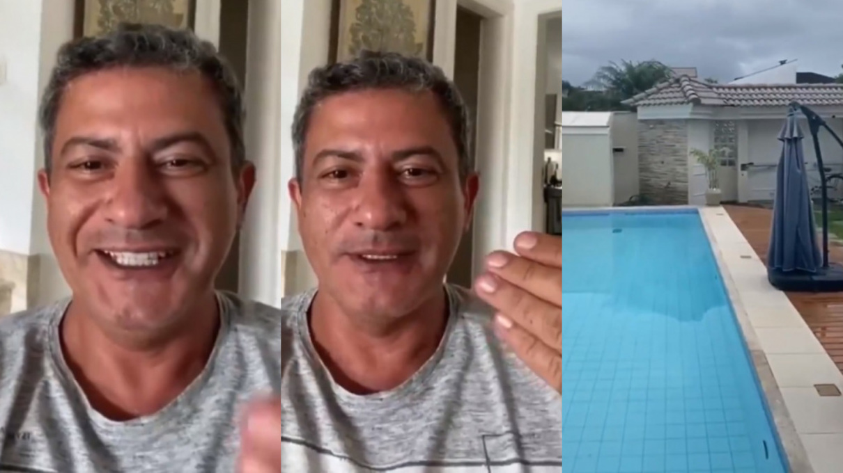 Em vídeo gravado antes de morrer, Tom Veiga brinca, mostra sua casa e fala do tempo