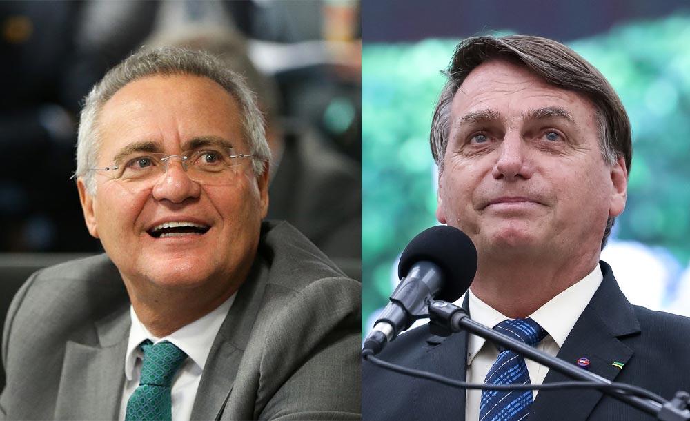 Bolsonaro chama Renan Calheiros de ‘vagabundo’ e diz que CPI é crime