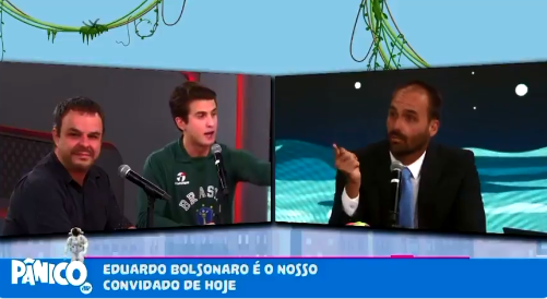 Vídeo: Eduardo Bolsonaro bate-boca e troca acusações na Jovem Pan