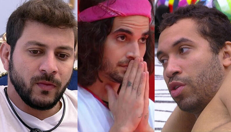 Quem deve deixar o ‘BBB 21’: Caio, Fiuk ou Gilberto?