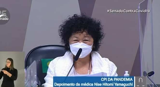 AO VIVO: Nise Yamaguchi, médica apontada como integrante do ‘ministério paralelo’, depõe à CPI