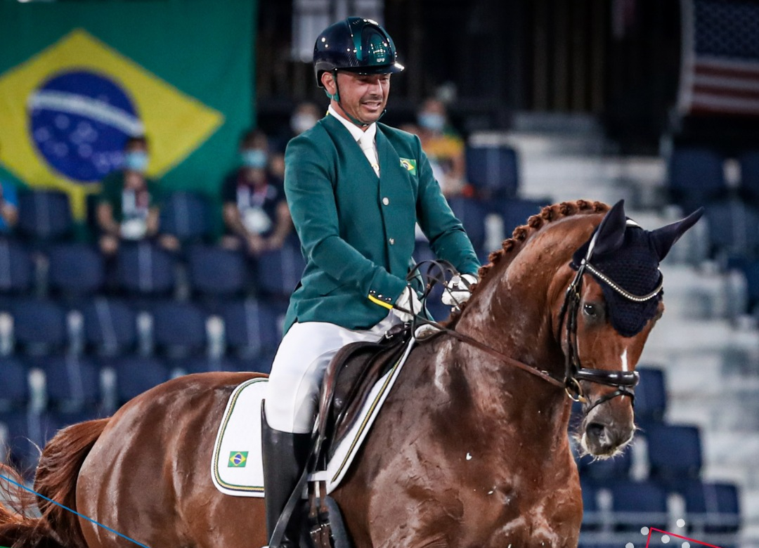 Rodolpho Riskalla é prata no hipismo adestramento na Paralimpíada de Tóquio