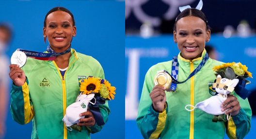 Rebeca Andrade faz história com duas medalhas e tentará terceira com ‘Baile de Favela’