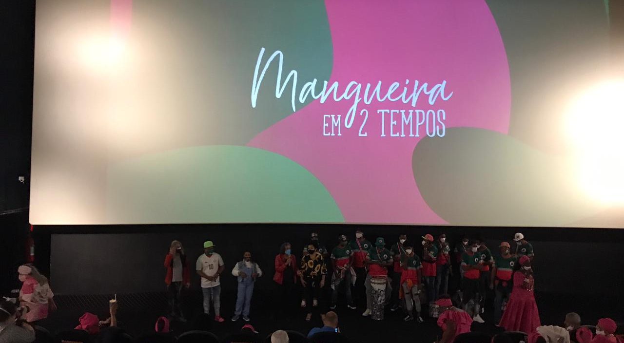 Pré-estreia do filme ‘Mangueira em 2 tempos’ é sucesso no cinema