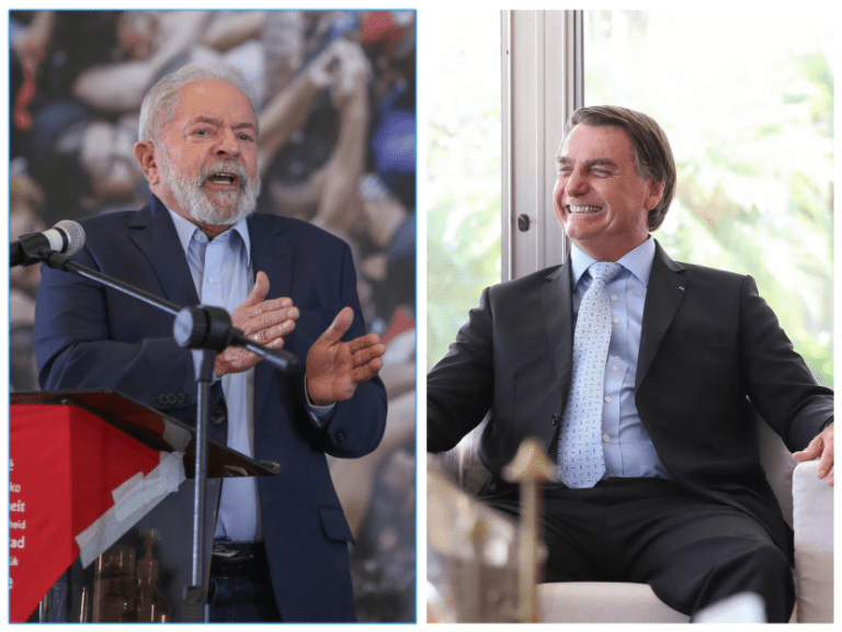 Pesquisa FSB/BTG: Lula tem 44%; Jair Bolsonaro soma 32% no 1º turno