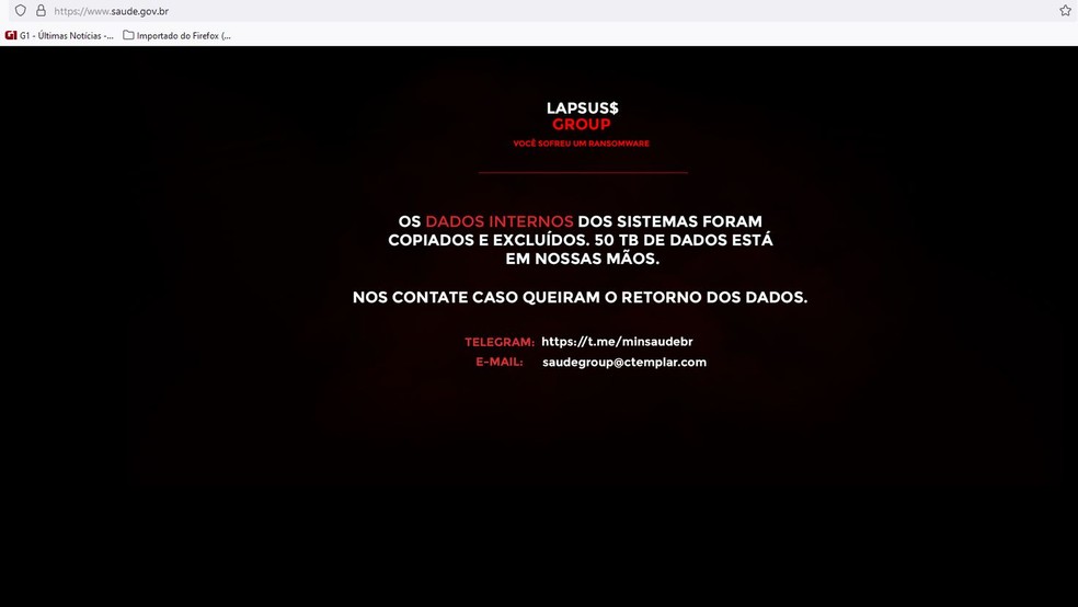 PF e GSI investigam ataque hacker ao site do Ministério da Saúde