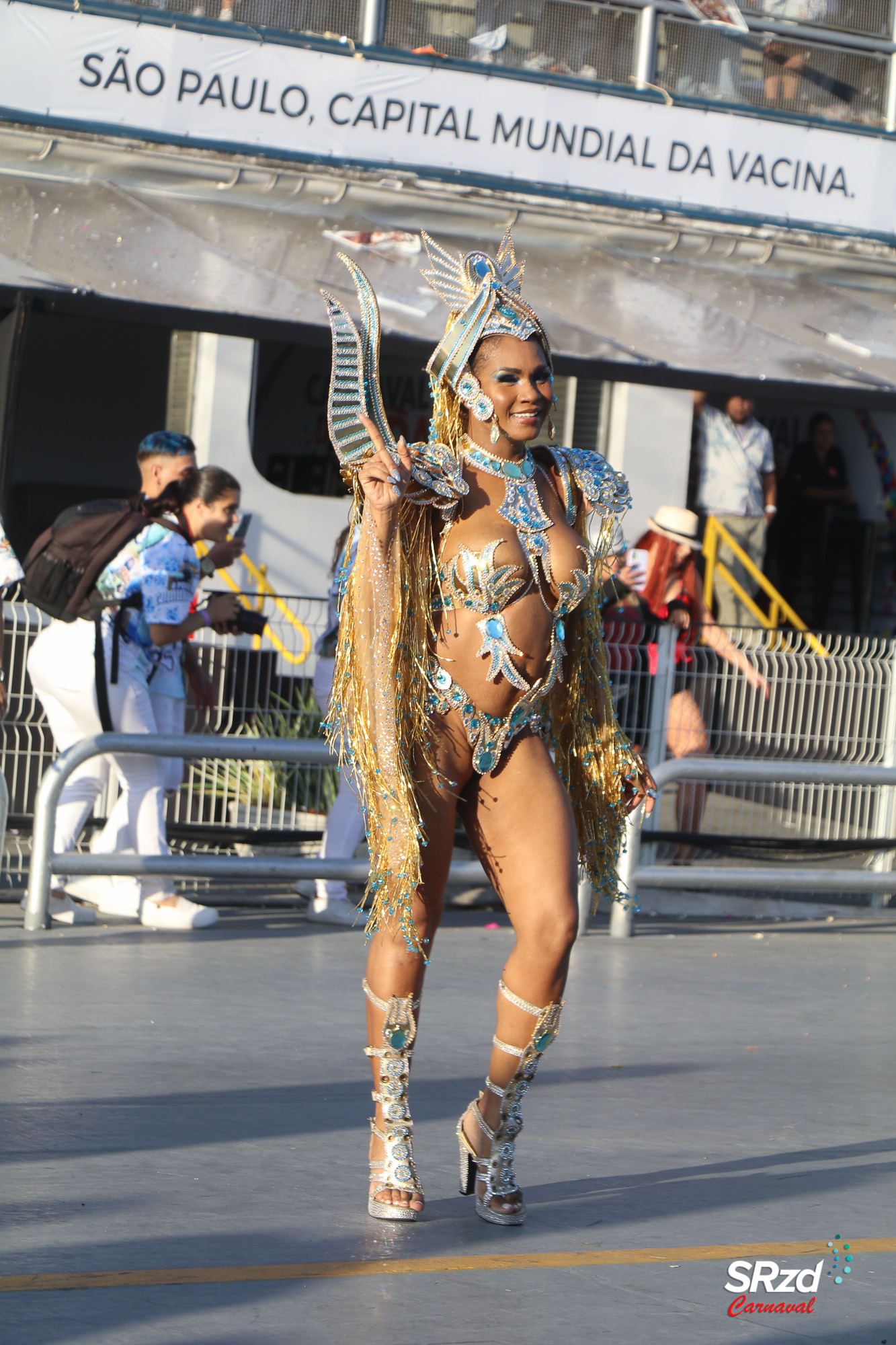 Valeska Reis no desfile 2022 da Império de Casa Verde. Foto: Fausto D’Império/SRzd