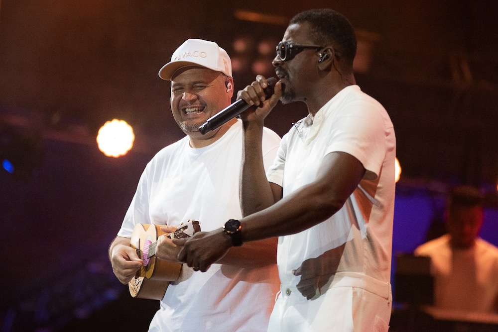 Show 'Irmãos', com Alexandre Pires e Seu Jorge. Foto: Juliana Dias