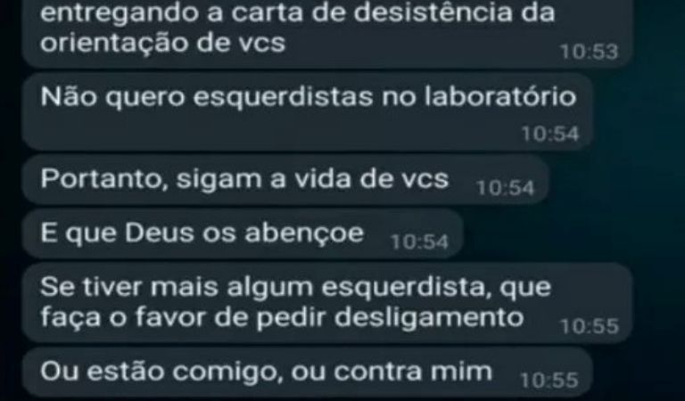 Professora bolsonarista rejeita alunos por serem ‘esquerdistas’