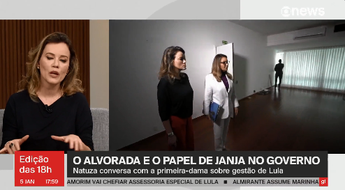 Lamentável: Janja convida repórter e mostra estado do interior do Alvorada