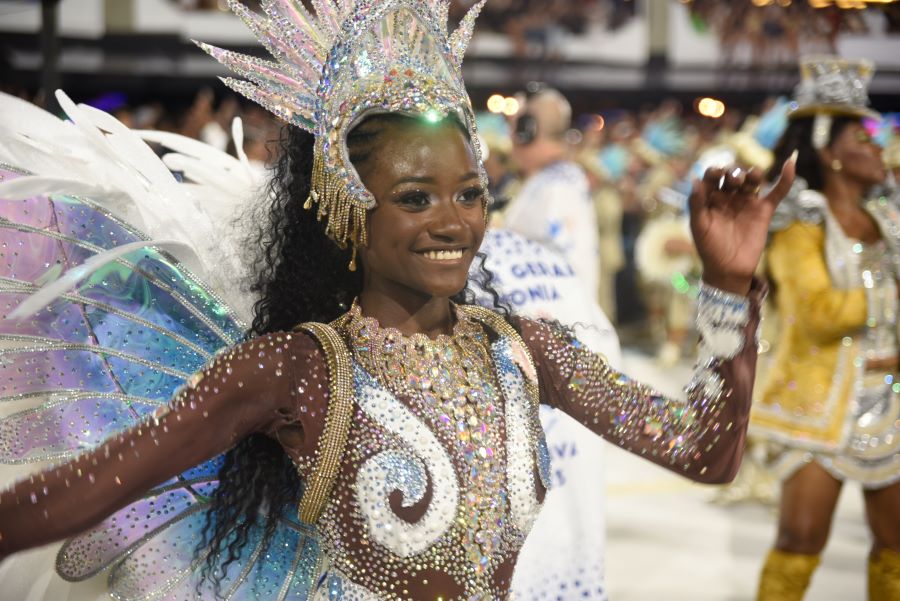 Beija-Flor no Desfile das Campeãs 2023. Foto: Leandro Milton/SRzd