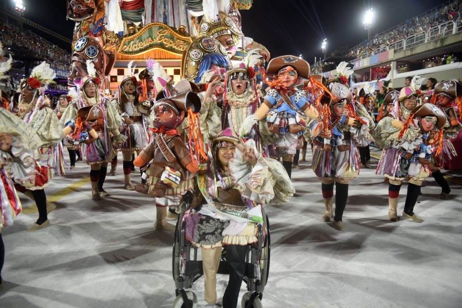 Imperatriz Leopoldinense no Desfile das Campeãs 2023. Foto: Leandro Milton/SRzd