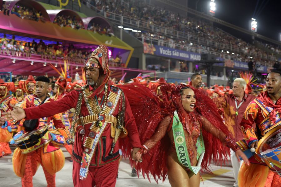 Imperatriz Leopoldinense no Desfile das Campeãs 2023. Foto: Leandro Milton/SRzd