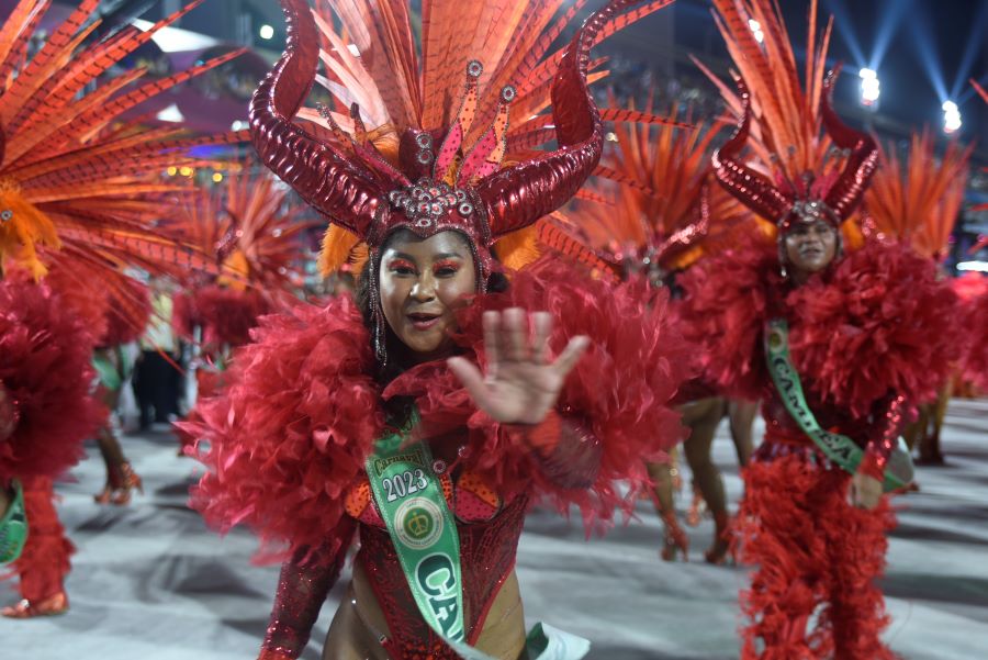 Imperatriz Leopoldinense no Desfile das Campeãs 2023. Foto: Leandro Milton/SRzd