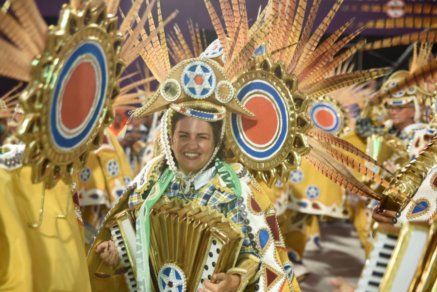 Imperatriz Leopoldinense no Desfile das Campeãs 2023. Foto: Leandro Milton/SRzd