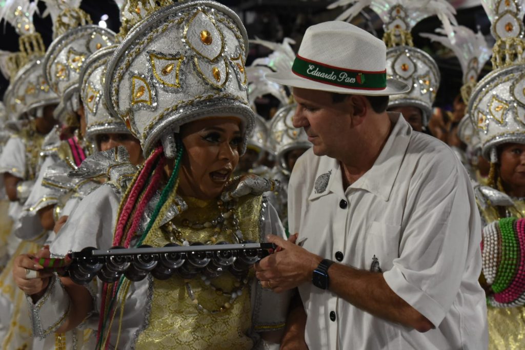 Mangueira no Desfile das Campeãs 2023. Foto: Juliana Dias/SRzd