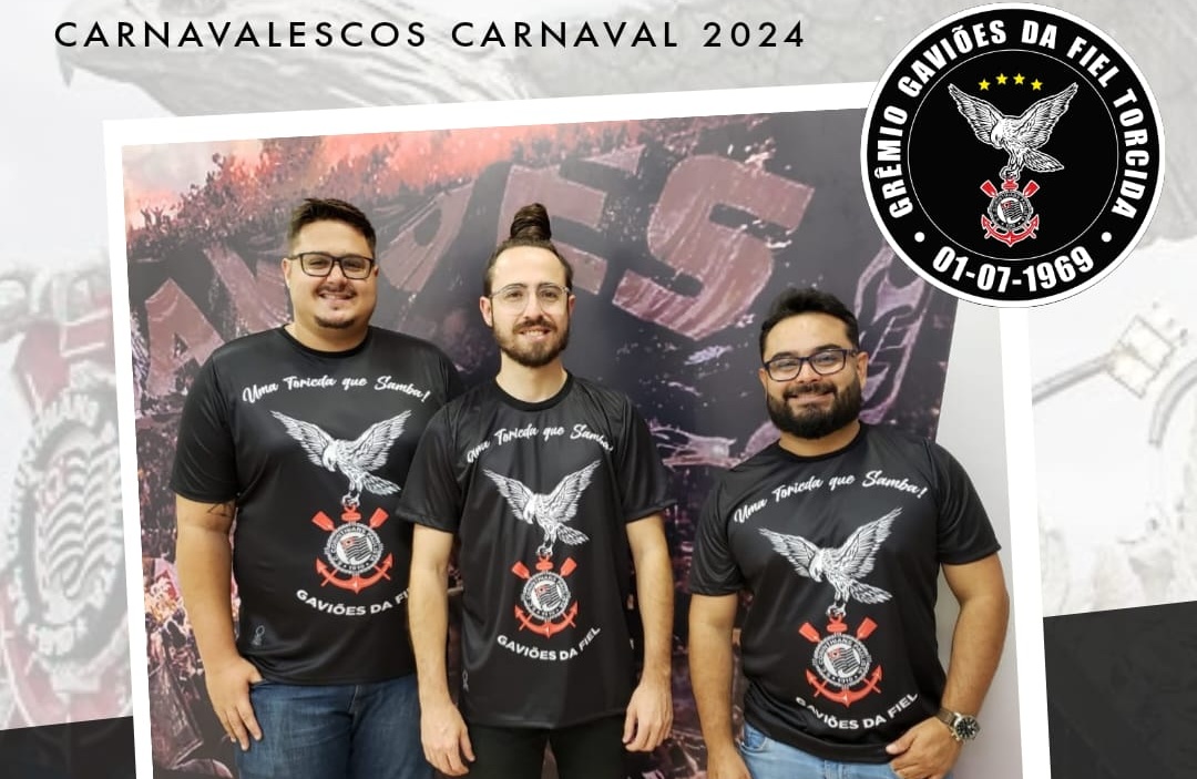 Gaviões da Fiel anuncia trio de carnavalescos para o Carnaval de 2024