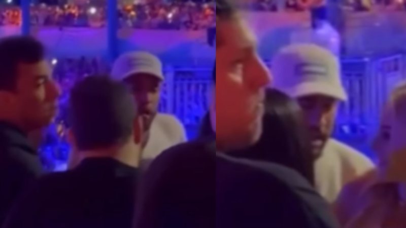 Tumulto, dedo na cara e bate-boca: Neymar é flagrado em confusão durante show de Thiaguinho