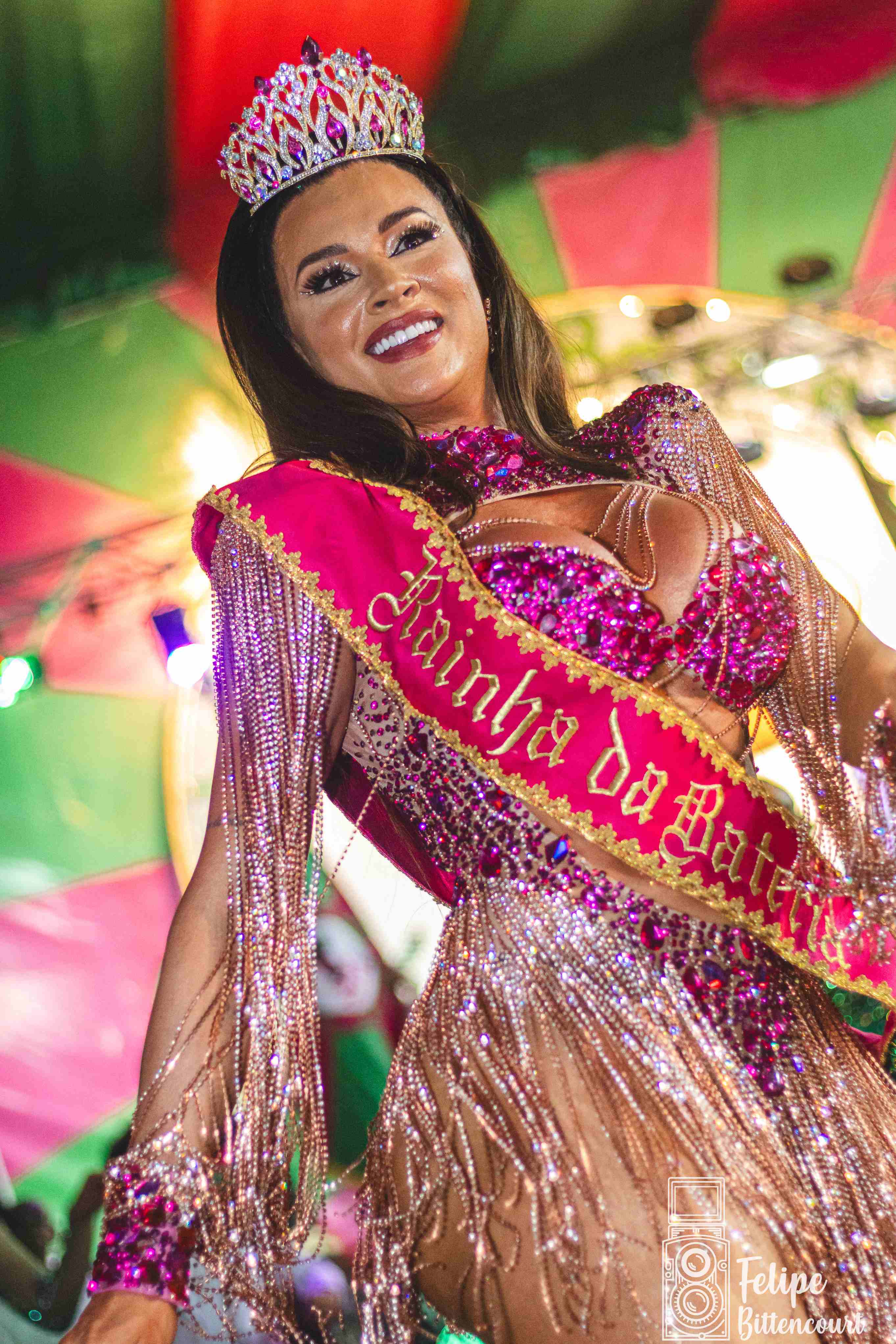 Juju Salimeni é coroada rainha de bateria da Barroca Zona Sul. Foto: Felipe Bittencourt