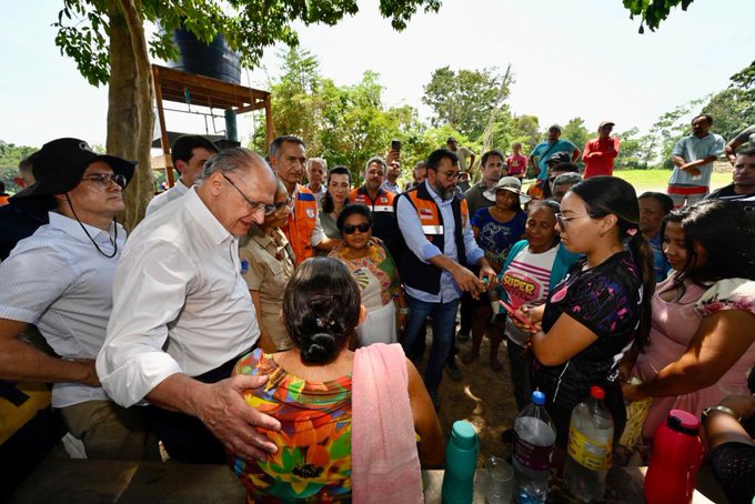 Seca no AM: Alckmin visita região e anuncia pacote de medidas; confira