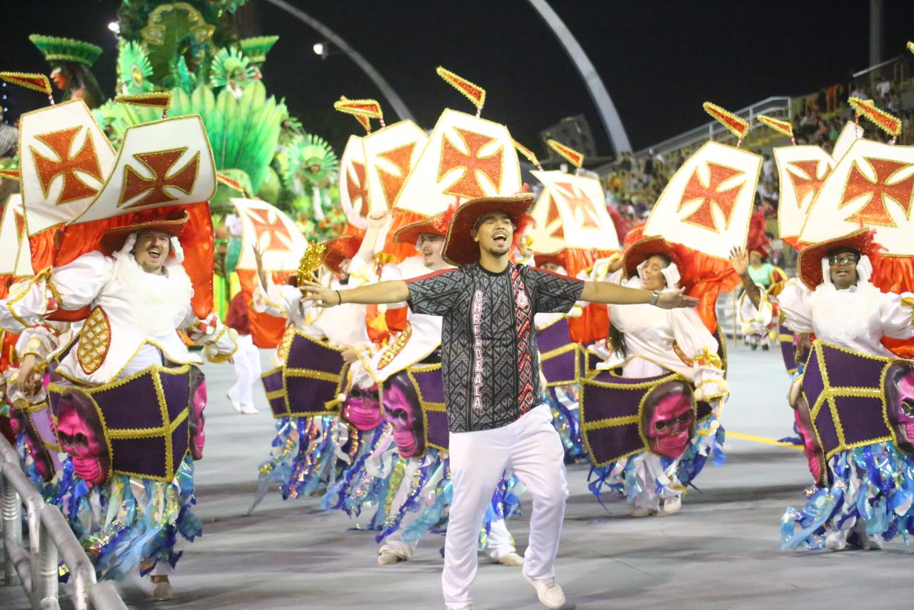 Unidos de São Lucas no desfile das campeãs 2024. Foto: Kleber Santos