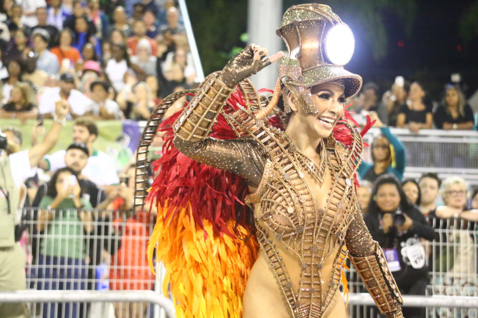 Mocidade Alegre no desfile das campeãs 2024. Foto: Kleber Santos