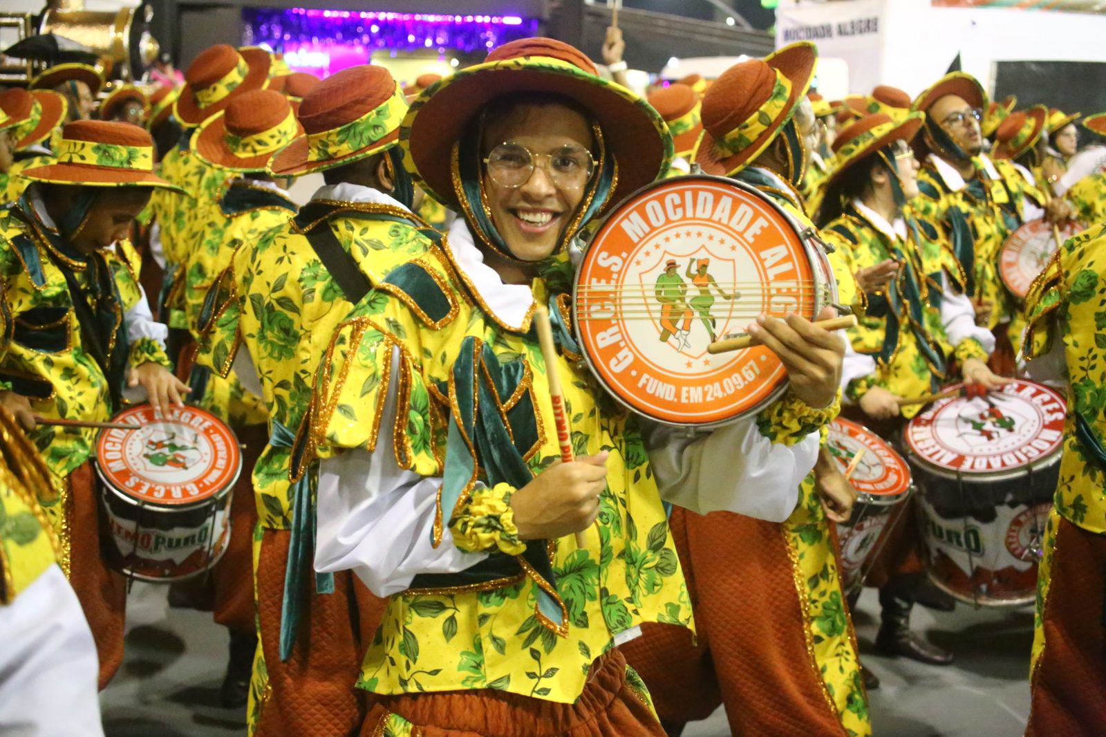 Mocidade Alegre no desfile das campeãs 2024. Foto: Kleber Santos