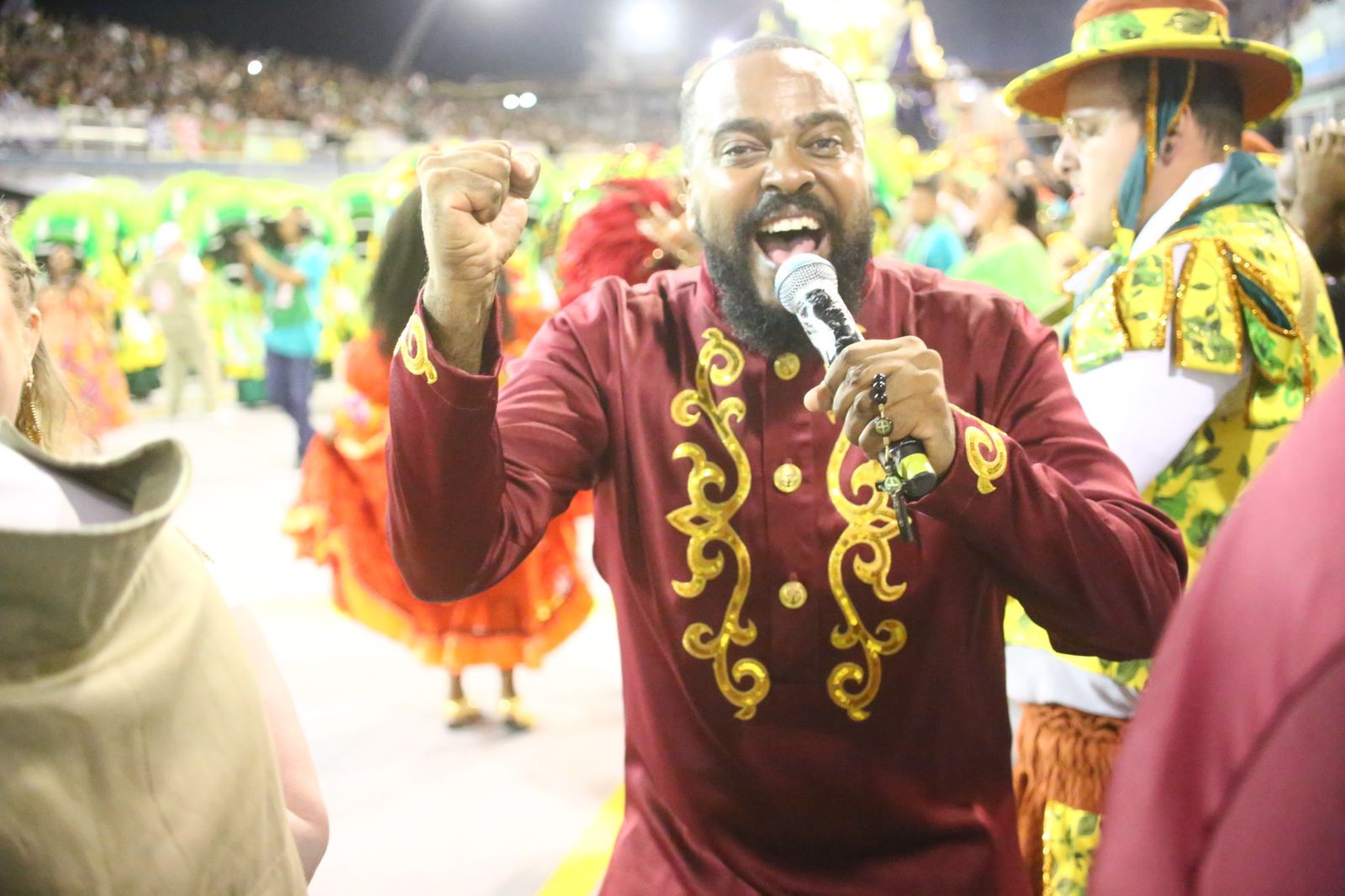 Mocidade Alegre no desfile das campeãs 2024. Foto: Kleber Santos