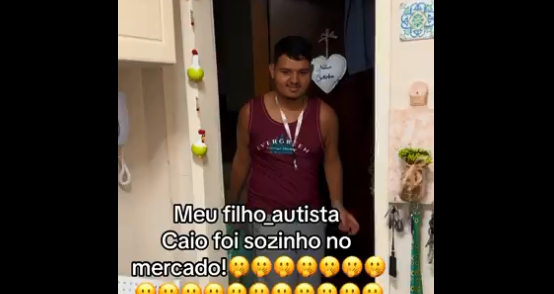 Emocionante! Mãe registra 1ª vez do filho autista indo só ao mercado