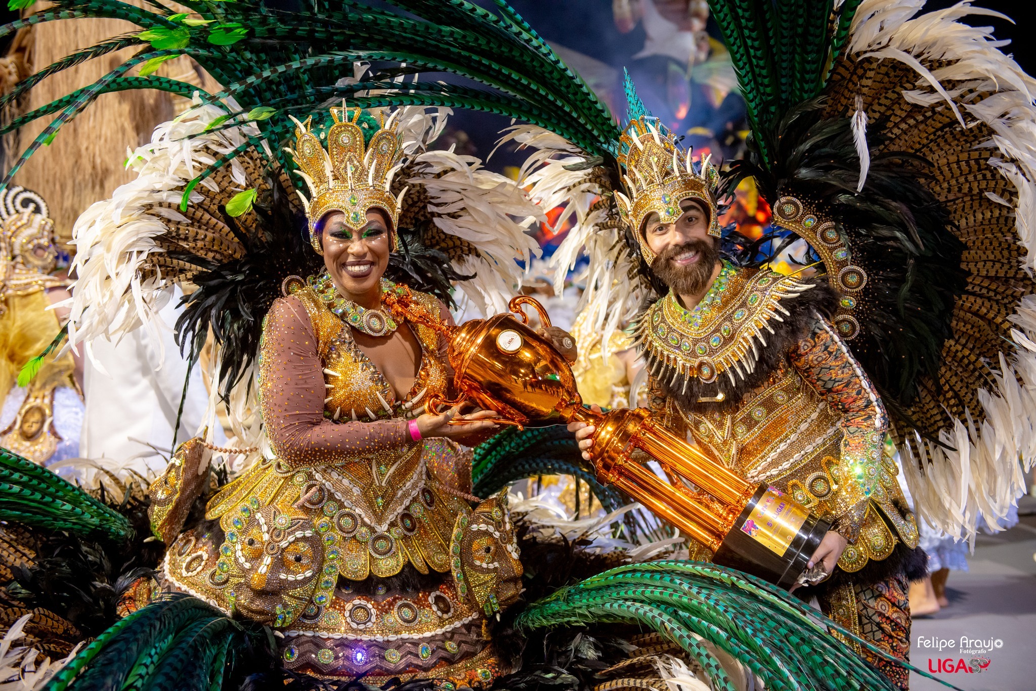 Adriana Gomes e Thiago Bispo. Foto: Divulgação/Liga-SP/Felipe Araújo