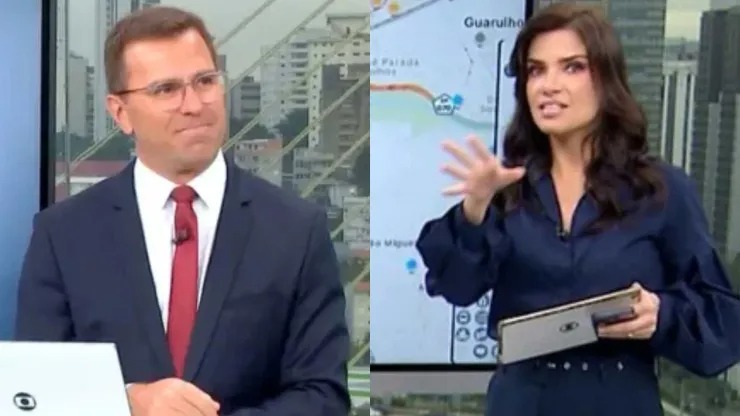 Após críticas, Sabina Simonato defende Rodrigo Bocardi ao vivo na Globo
