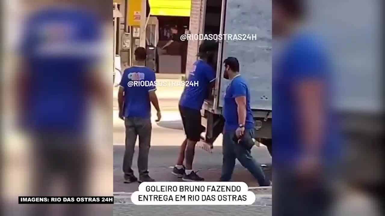 Goleiro Bruno é visto em novo emprego no Rio; veja o vídeo